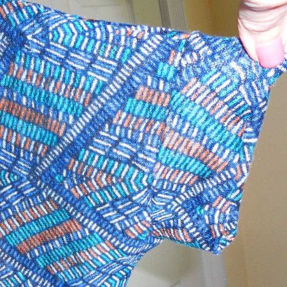 Painted Threads Blue Open Front S/S Kimono Batwing - Picture 4 of 7